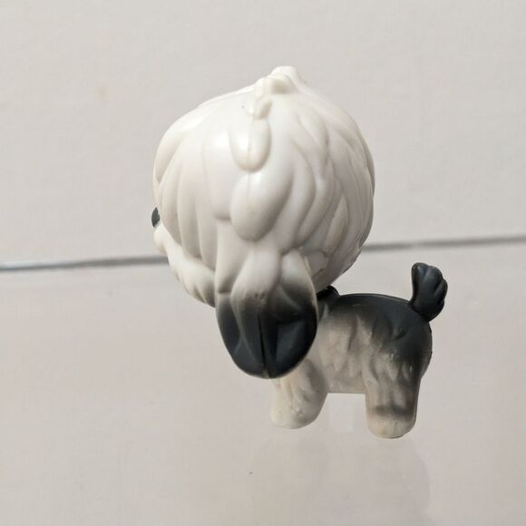 Littlest Pet Shop Magic Motion Sheepdog White Gray Puppy Dog - Picture 4 of 9